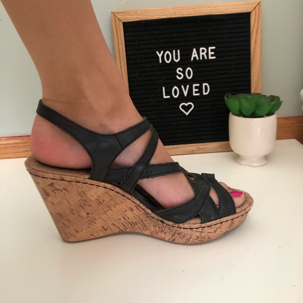 B.Ø.C. Black Cork Wedges!